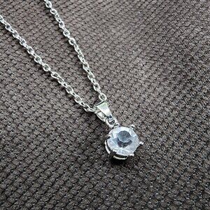 Amazon Hexagonal Zirconia Pendant Necklace